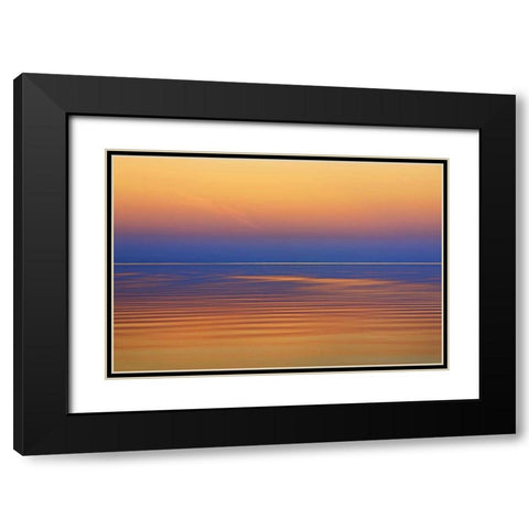 Canada, Matlock Lake Winnipeg after a sunset Black Modern Wood Framed Art Print with Double Matting by Grandmaison, Mike