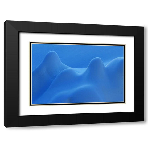 Canada, Manitoba Small evergreen trees in snow Black Modern Wood Framed Art Print with Double Matting by Grandmaison, Mike