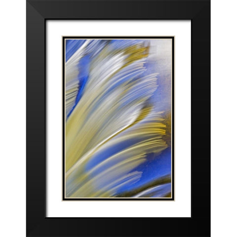 Canada, Manitoba Whiteshell River, Rainbow Falls Black Modern Wood Framed Art Print with Double Matting by Grandmaison, Mike