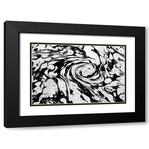 Canada, Manitoba Foam patterns in water Black Modern Wood Framed Art Print with Double Matting by Grandmaison, Mike