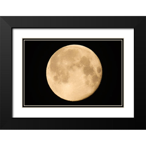 Canada-Manitoba-Winnipeg Close-up of full moon Black Modern Wood Framed Art Print with Double Matting by Jaynes Gallery