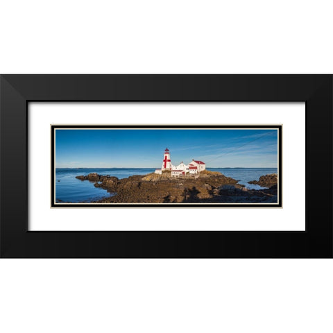 Canada-New Brunswick-Campobello Island-Head Harbour Lightstation lighthouse Black Modern Wood Framed Art Print with Double Matting by Bibikow, Walter