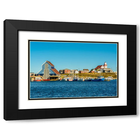 Historic Bonavista-Bonavista Peninsula-Newfoundland-Canada Black Modern Wood Framed Art Print with Double Matting by DeFreitas, Michael