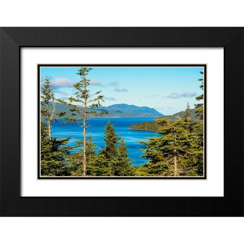 Gros Morne National Park-Wild Cove on Bonne Bay-Newfoundland-Canada Black Modern Wood Framed Art Print with Double Matting by DeFreitas, Michael