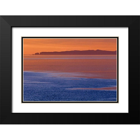 Canada, Nova Scotia, Bay of Fundy at dawn Black Modern Wood Framed Art Print with Double Matting by Grandmaison, Mike