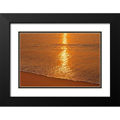 Canada-Nova Scotia Sunrise on Aspy Bay Black Modern Wood Framed Art Print with Double Matting by Jaynes Gallery