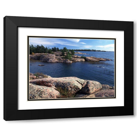 Canada, Ontario, Georgian Bay at Killarney PP Black Modern Wood Framed Art Print with Double Matting by Grandmaison, Mike