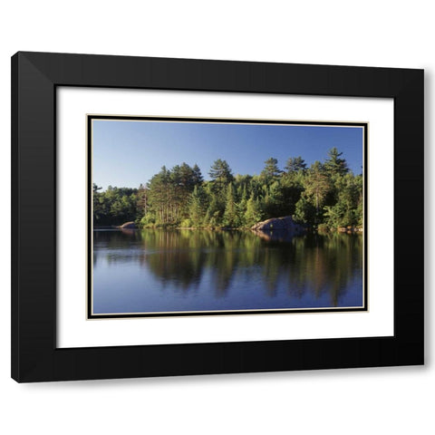 Canada, Ontario, Lake Black Modern Wood Framed Art Print with Double Matting by Grandmaison, Mike