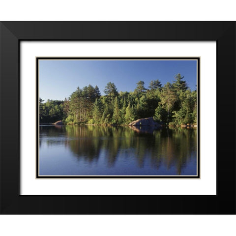Canada, Ontario, Lake Black Modern Wood Framed Art Print with Double Matting by Grandmaison, Mike