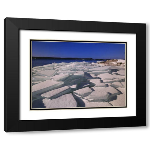 Canada, Ontario, Rossport, Lake Superior Black Modern Wood Framed Art Print with Double Matting by Grandmaison, Mike