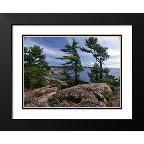 Canada, Ontario, Killarney Provincial Park Black Modern Wood Framed Art Print with Double Matting by Grandmaison, Mike