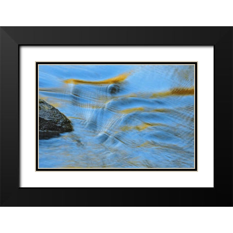 Canada, Ontario Oxtongue River water rippling Black Modern Wood Framed Art Print with Double Matting by Grandmaison, Mike