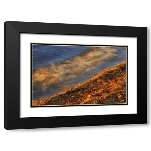 Canada, Ontario Waves on shore of Lake Muskoka Black Modern Wood Framed Art Print with Double Matting by Grandmaison, Mike