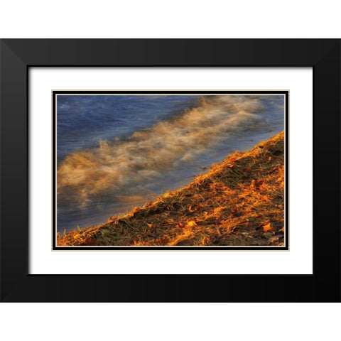 Canada, Ontario Waves on shore of Lake Muskoka Black Modern Wood Framed Art Print with Double Matting by Grandmaison, Mike