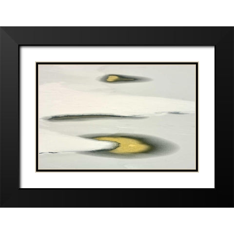 Canada, Ontario Water pools on Lake Joseph Black Modern Wood Framed Art Print with Double Matting by Grandmaison, Mike