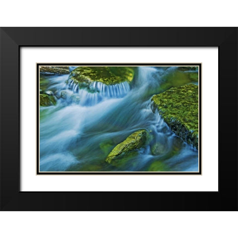 Canada, Ontario Kagawong River scenic Black Modern Wood Framed Art Print with Double Matting by Grandmaison, Mike