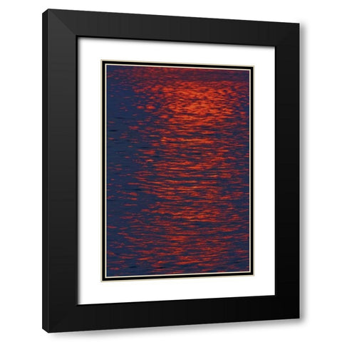 Canada, Ontario Sunrise across Georgian Bay Black Modern Wood Framed Art Print with Double Matting by Grandmaison, Mike