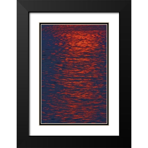 Canada, Ontario Sunrise across Georgian Bay Black Modern Wood Framed Art Print with Double Matting by Grandmaison, Mike