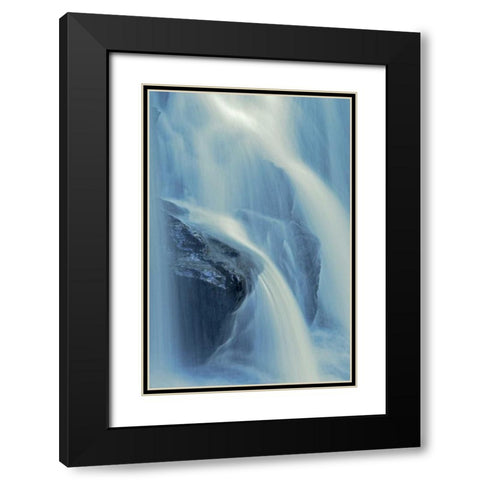 Canada, Ontario Raleigh Falls water detail Black Modern Wood Framed Art Print with Double Matting by Grandmaison, Mike