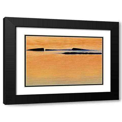 Canada, Ontario Shoals at sunset on Georgian Bay Black Modern Wood Framed Art Print with Double Matting by Grandmaison, Mike