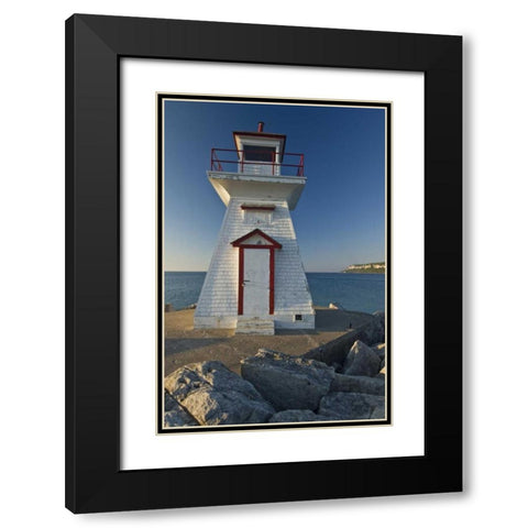Canada, Lions Head Lighthouse on Georgian Bay Black Modern Wood Framed Art Print with Double Matting by Grandmaison, Mike