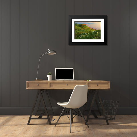 Canada-Prince Edward Island-Campbelton Red sand and bluffs along Northumberland Strait Black Modern Wood Framed Art Print with Double Matting by Jaynes Gallery