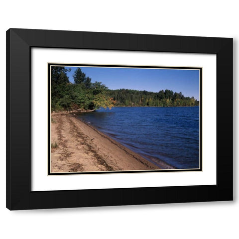 Canada, Saskatchewan, Waskesiu Lake Black Modern Wood Framed Art Print with Double Matting by Grandmaison, Mike