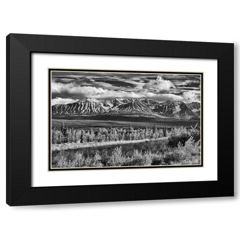 Canada-Yukon-Haines Junction St Elias Mountains landscape Black Modern Wood Framed Art Print with Double Matting by Jaynes Gallery