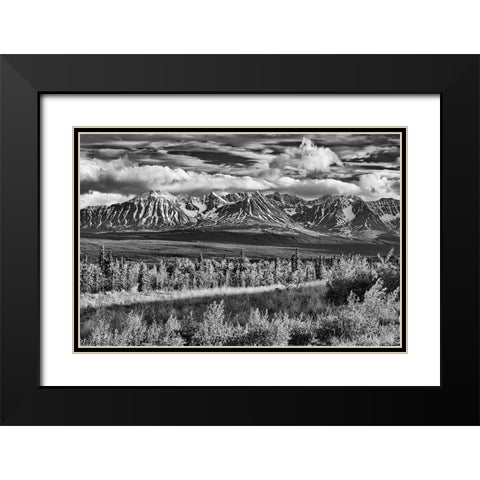 Canada-Yukon-Haines Junction St Elias Mountains landscape Black Modern Wood Framed Art Print with Double Matting by Jaynes Gallery