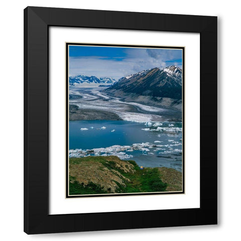 Camping near Lowell Lake-Alsek River-Kluane National Park-Yukon-Canada Black Modern Wood Framed Art Print with Double Matting by Garber, Howie
