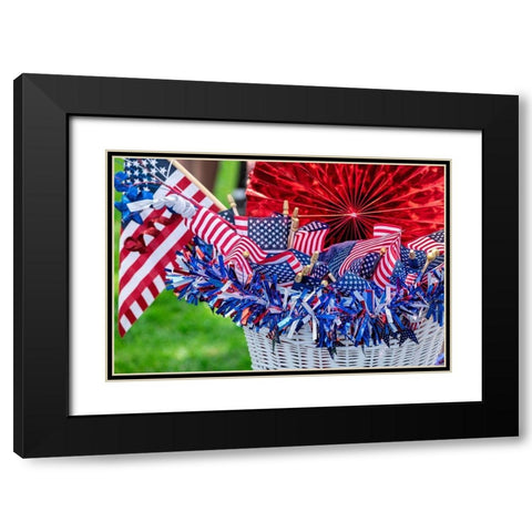 4th of July decorations Black Modern Wood Framed Art Print with Double Matting by Engelbrecht, Jim
