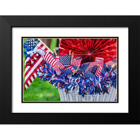 4th of July decorations Black Modern Wood Framed Art Print with Double Matting by Engelbrecht, Jim