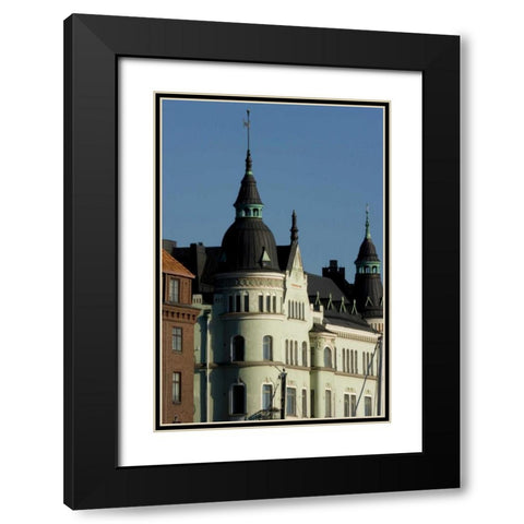 Finland, Helsinki View of building with spires Black Modern Wood Framed Art Print with Double Matting by Ross, Nancy ,  Steve