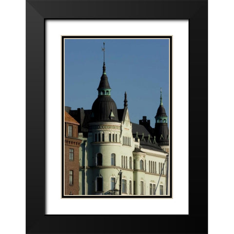 Finland, Helsinki View of building with spires Black Modern Wood Framed Art Print with Double Matting by Ross, Nancy ,  Steve
