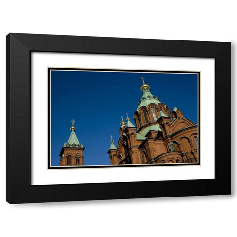 Finland, Helsinki Uspenski Cathedral Black Modern Wood Framed Art Print with Double Matting by Ross, Nancy ,  Steve