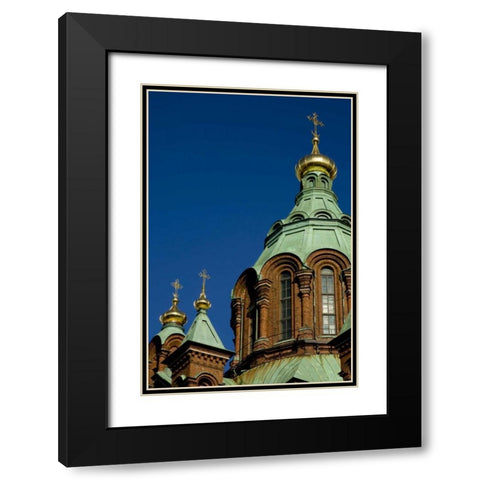 Finland, Helsinki Uspenski Cathedral Black Modern Wood Framed Art Print with Double Matting by Ross, Nancy ,  Steve
