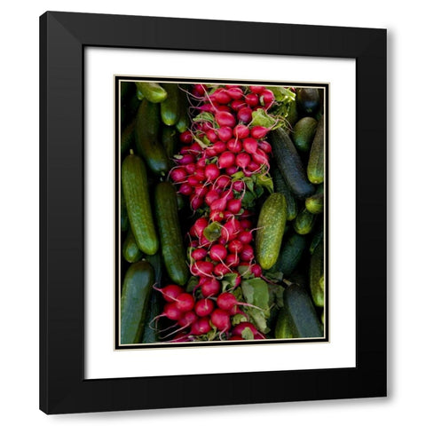 Finland, Helsinki Produce at an outdoor market Black Modern Wood Framed Art Print with Double Matting by Ross, Nancy ,  Steve