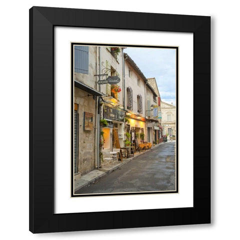 France, Provence Shops and restaurants Black Modern Wood Framed Art Print with Double Matting by Lord, Fred