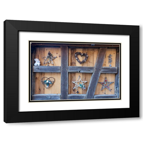 Colmar-France Old town Colmar adorned with Christmas decoration The town was founded in 9th century Black Modern Wood Framed Art Print with Double Matting by McRoberts, Julien
