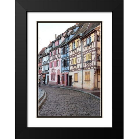 Colmar-France Old town Colmar which was founded in the 9th century Black Modern Wood Framed Art Print with Double Matting by McRoberts, Julien