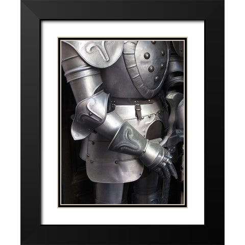 Shining armor in Mont Saint-Michel on the Normandy coast of France Black Modern Wood Framed Art Print with Double Matting by Steve Mohlenkamp