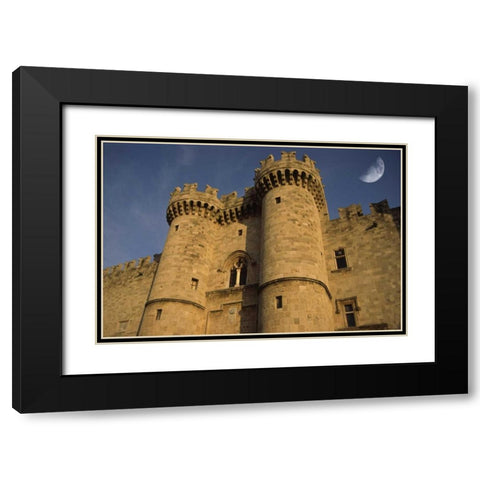 Greece, Rhodes Town Palace of the Grand Masters Black Modern Wood Framed Art Print with Double Matting by Satushek, Steve