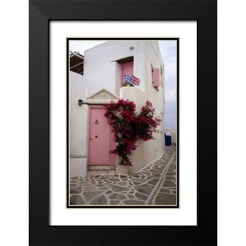 Greece, Paros, Marpissa A restored house Black Modern Wood Framed Art Print with Double Matting by Noble Gardner, Nancy