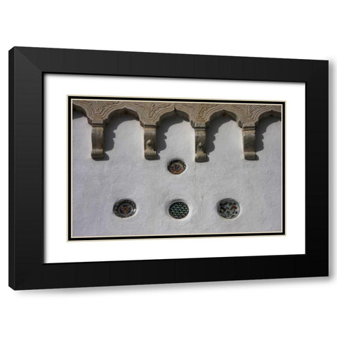 Greece, Sifnos, Apollonia Ottoman-style plates Black Modern Wood Framed Art Print with Double Matting by Noble Gardner, Nancy