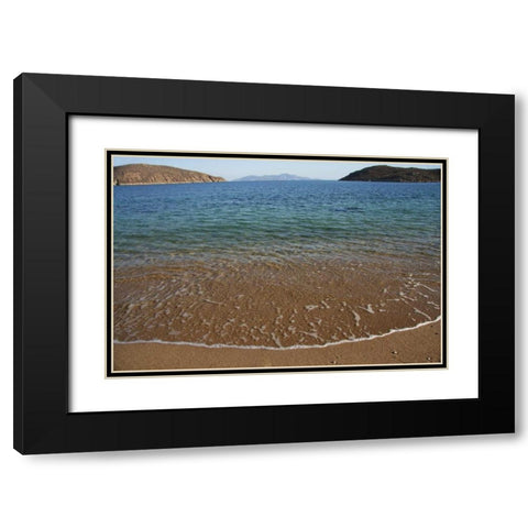 Greece, Serifos View to the island of Sifnos Black Modern Wood Framed Art Print with Double Matting by Noble Gardner, Nancy