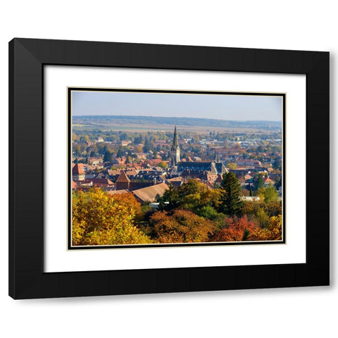 The medieval town Koszeg in Western Transdanubia close to the Austrian border- Hungary Black Modern Wood Framed Art Print with Double Matting by Zwick, Martin