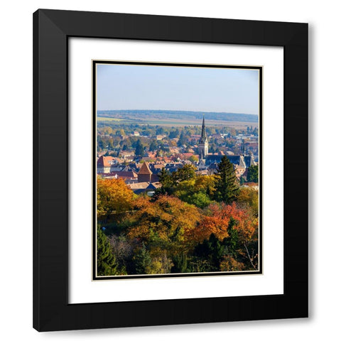 The medieval town Koszeg in Western Transdanubia close to the Austrian border- Hungary Black Modern Wood Framed Art Print with Double Matting by Zwick, Martin