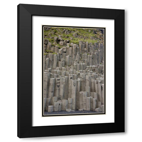 Iceland Columnar basalt formations Black Modern Wood Framed Art Print with Double Matting by Grall, Don