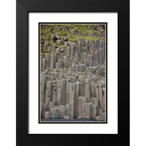 Iceland Columnar basalt formations Black Modern Wood Framed Art Print with Double Matting by Grall, Don