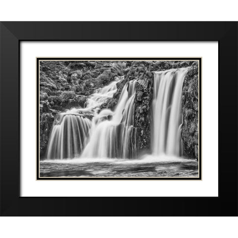 Kirkjufellsfoss-Iceland Black Modern Wood Framed Art Print with Double Matting by Ford, John